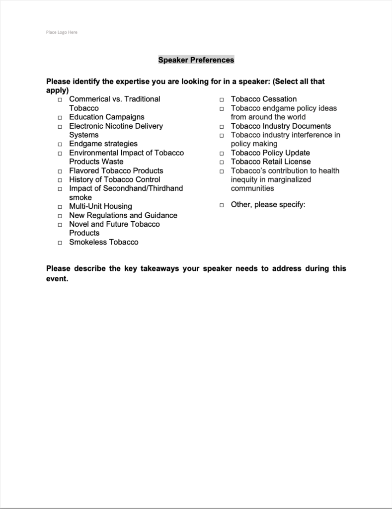 Speakers Bureau Toolkit Ash S Project Sunset